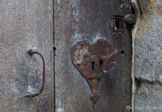 Serrure en cœur